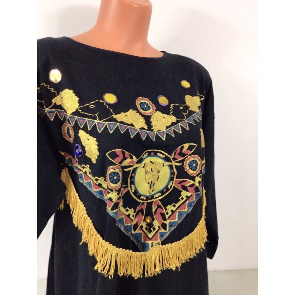 Sweet Blondie Vintage Western Top Womens Small - Picture 7 of 7